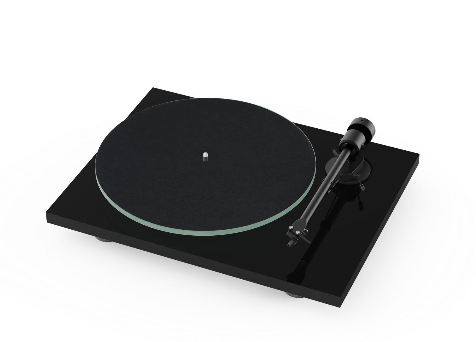 Pro-Ject T1 EVO Phono - Schwarz Hochglanz - Plattenspieler