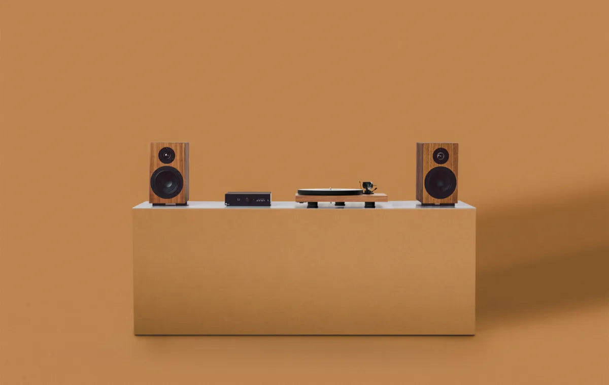 Pro-Ject Colourful Audio System 2 - seidenmatt schwarz - All-In-One Hifi Anlage